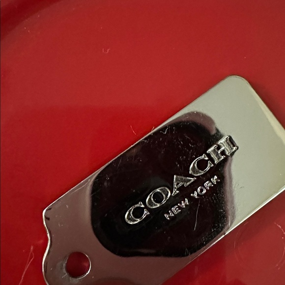 Coach Metallic Silver Bag Tag - Picture 4 of 4